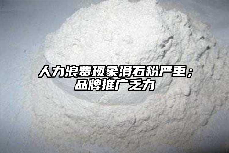 人力浪費(fèi)現(xiàn)象滑石粉嚴(yán)重；品牌推廣乏力