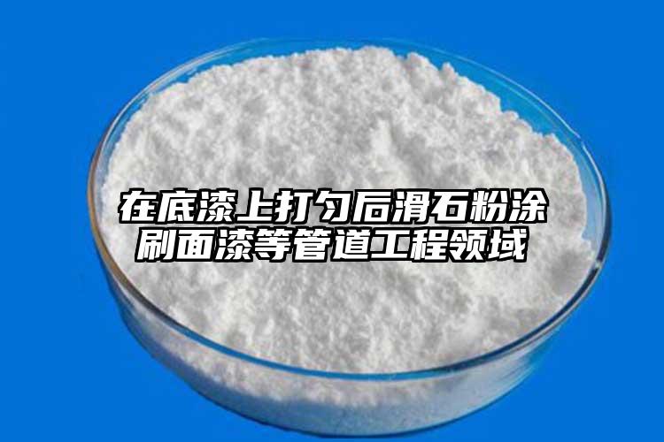 在底漆上打勻后滑石粉涂刷面漆等管道工程領(lǐng)域